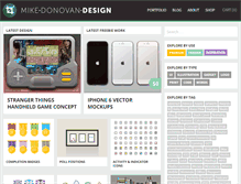 Tablet Screenshot of mikedonovandesign.com